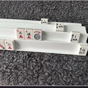 White Siamese/two player Mahjong racks